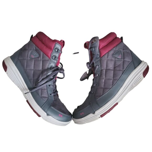 Ryka Aurora Lace-Up Quilted High-Top Sneakers Ankle Booties Women's Size US 8M - Picture 6 of 14